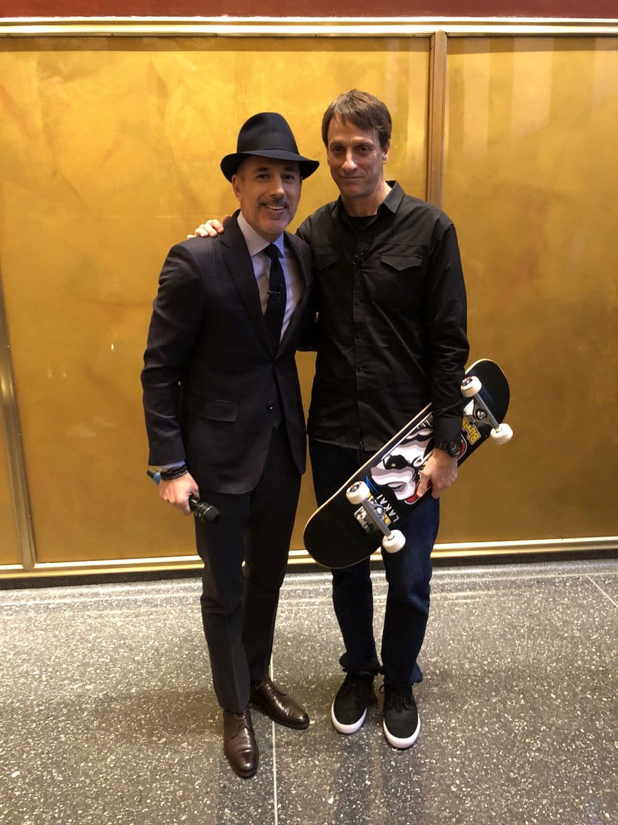 Matt Lauer groping Tony Hawk